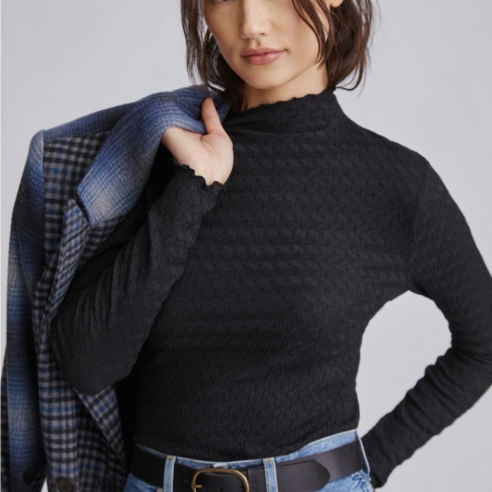 Daily Practice by Anthropologie Textured Turtleneck Top